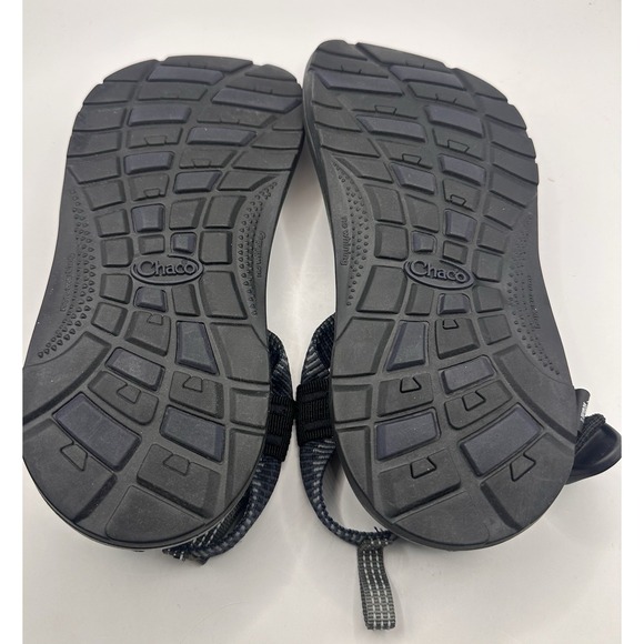 CHACO Boys Blue/Black/Gray Sandals Size 4 Great Condition - Picture 5 of 6